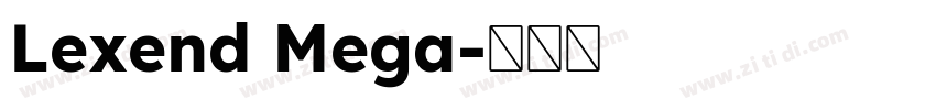 Lexend Mega字体转换